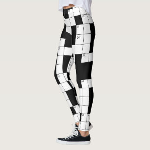 Leggings de Palavras Cruzadas