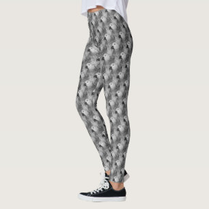 Leggings de papagaio Cinzas africanas Leggings de