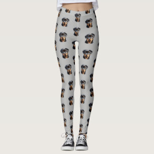 Leggings de papoila rottweiler