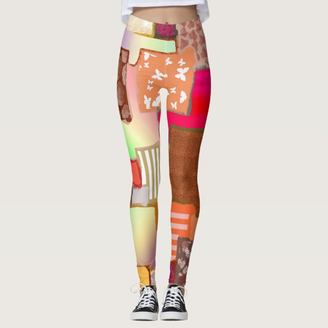 Leggings de Patchwork (Frente)