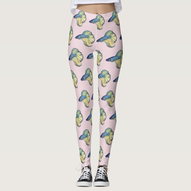 Leggings de Peixes Betta (Frente)