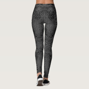 Leggings de peixes pretos falsos - suas cores