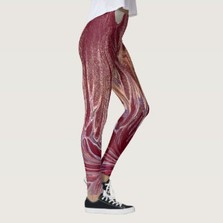 Leggings de pena de fênix