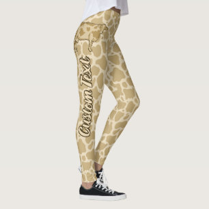 Leggings de perfis de vaca