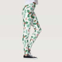 Leggings de pinho e salgadinho de Natal