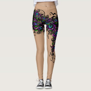 Leggings de pintura corporal