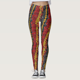 Leggings de pínus amarelo e preto