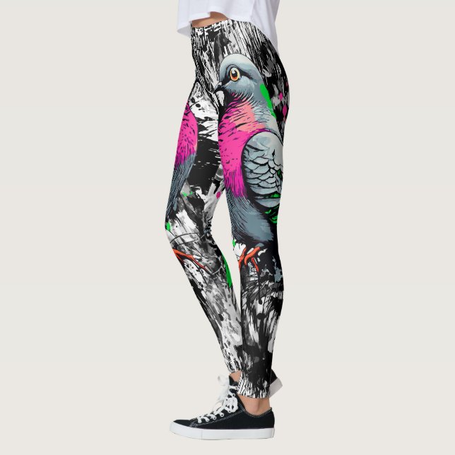Leggings de pombo-fibra (Esquerda)