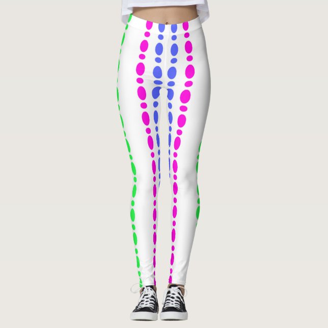 Leggings de pontos coloridos (Frente)