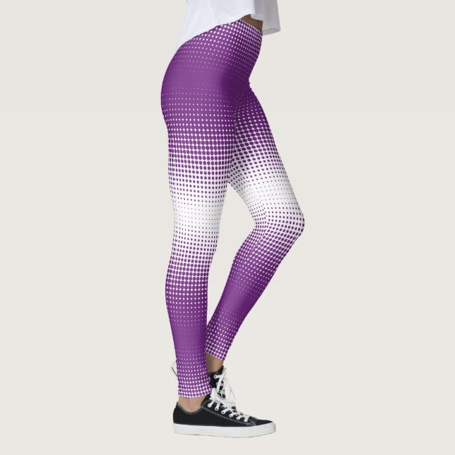 Leggings de pontos de gradiente roxo (Direita)