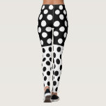 Leggings de pontos pretos e brancos - Escolher cor<br><div class="desc">Leggings em preto e branco com pontos - Escolha / adicione seus pontos favoritos e cores de fundo - com a ferramenta de personalização! Design MIGNED</div>