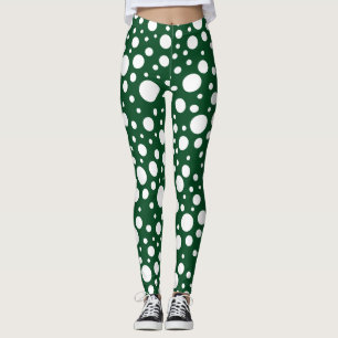 Leggings de Pontos Verdes