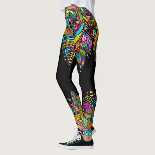 Leggings de Pop de Diversão de Couro