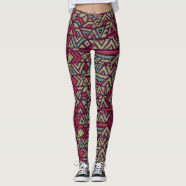 Leggings de Pop de padrão ético