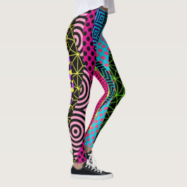 Leggings de Pop de Padrão Negrito