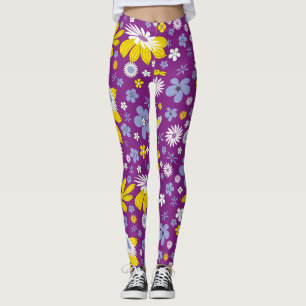 leggings de potência floral