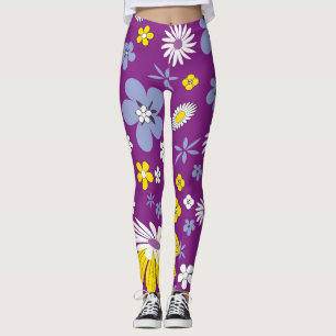 leggings de potência floral