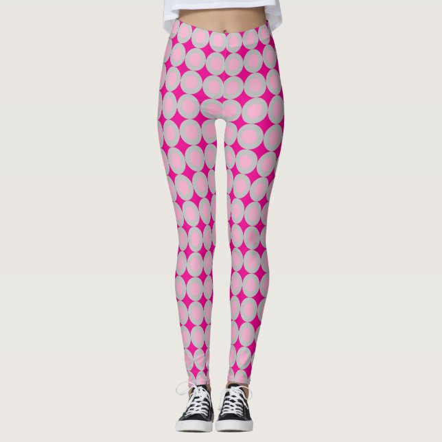 Leggings de potência Polka (Frente)