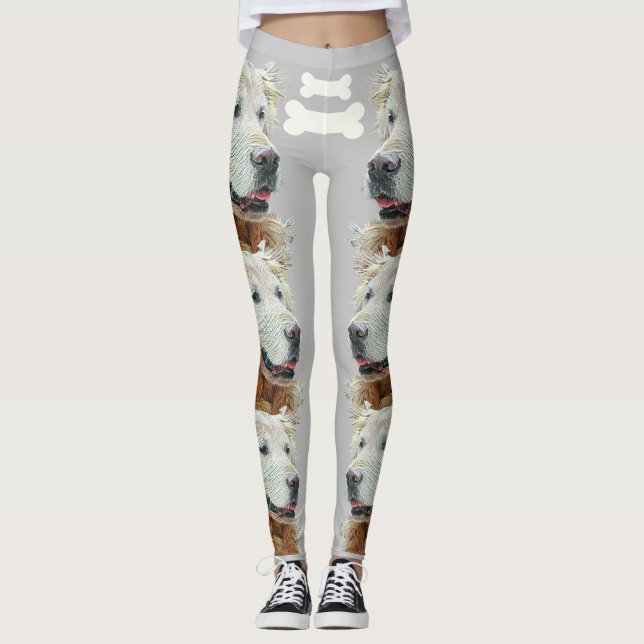 Leggings De Retriever De Ouros Pintadas E Super Di (Frente)