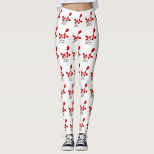 Leggings de Rosa de amor
