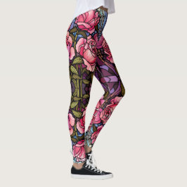 Leggings de roscas cor-de-rosa com manchas - Bonit