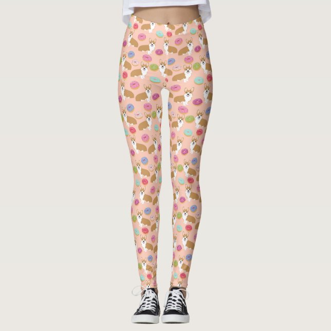 Leggings de Rosquinha Corgi (Frente)