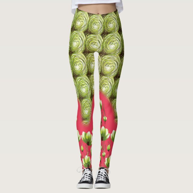 Leggings de seda, empilhada e manteiga | Ajustado  (Frente)