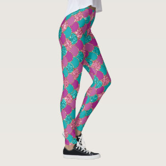 Leggings de Sereia - Calças de Ioga e Navegação co
