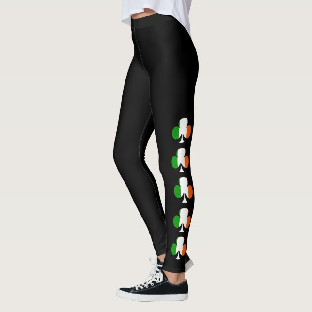 Leggings de Shamrock da Bandeira da Irlanda (Esquerda)