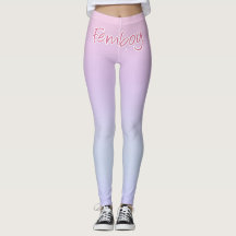 Leggings de Sonho Rosa para uma famosa moça