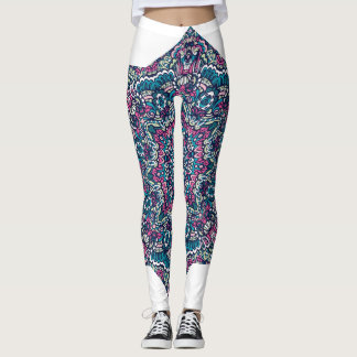 Leggings de Sonhos de Mandala Psicodélicas Vibrant
