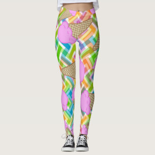 Leggings de Sorvete de morango