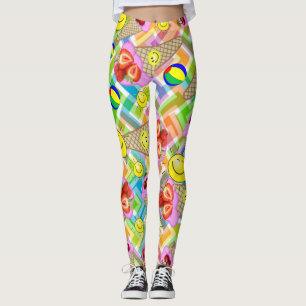 Leggings de Sorvete de morango