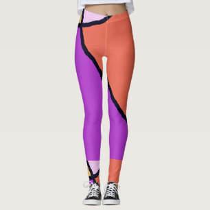 Leggings de sorveteria de Azulejo quebradas