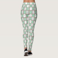 Leggings de Starbursts Retro Jade