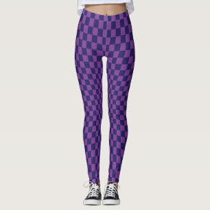 Leggings de tabuleiro de xadrez