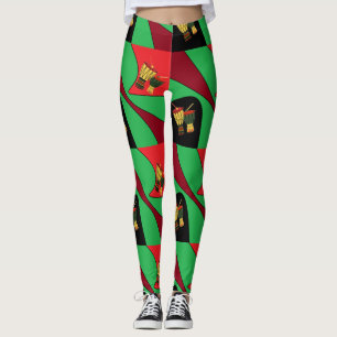 Leggings de tambores africanos