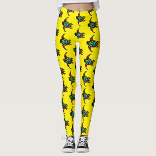 Leggings de tartaruga boêmica