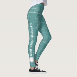 leggings de teal feminina