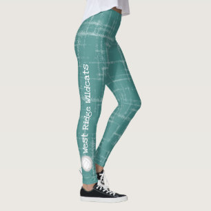 leggings de teal feminina