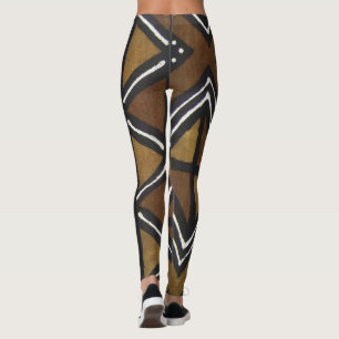 Leggings de tecidos africanos impressos