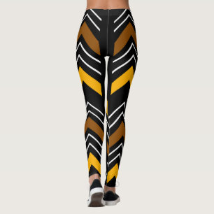 Leggings de tecidos africanos impressos