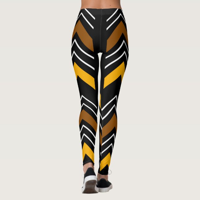 Leggings de tecidos africanos impressos (Verso)