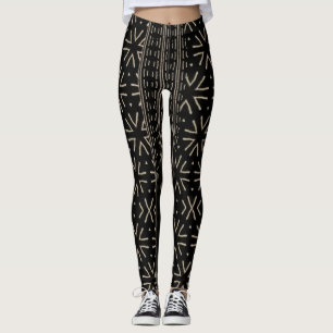 Leggings de tecidos africanos impressos