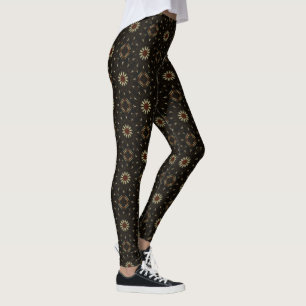 Leggings de Telhas de Margarida de Fogos de Artifí