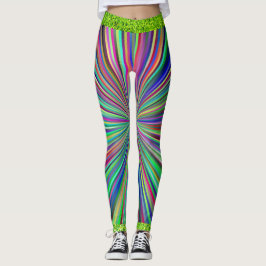 Leggings de tendências Abstrato niveláveis
