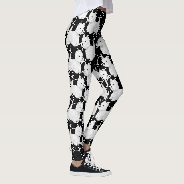 Leggings de Terrier branco da West Highland (Direita)