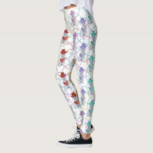 Leggings de Terrier branco da West Highland