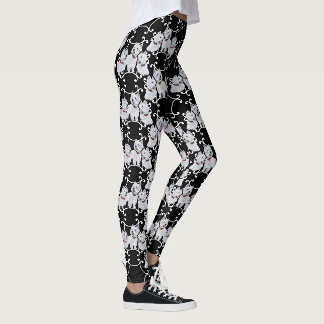 Leggings de Terrier branco da West Highland (Direita)