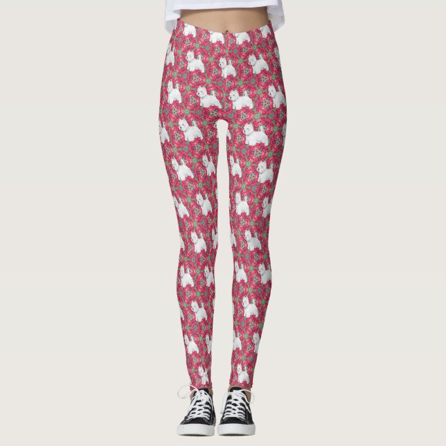 Leggings de Terrier branco da West Highland (Frente)